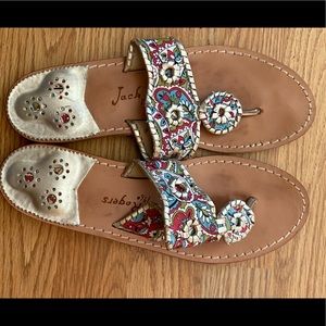 Jack Rogers - paisley print size 9
